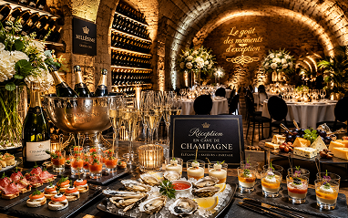 Réception en cave de champagne : le guide traiteur